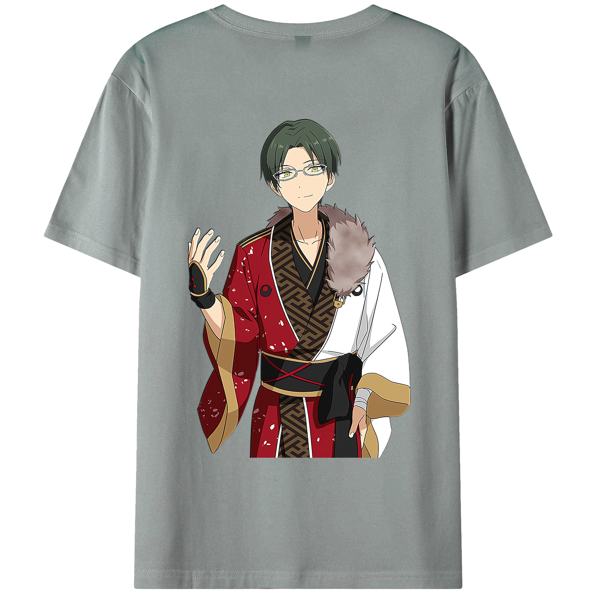 （画像用） あんさんぶるスターズ! Ensemble Stars 綿100％ メンズ半袖Tシャツ（バックプリント） 通気性